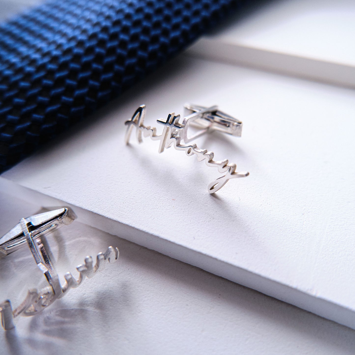 Name Letter Initial Cufflinks Custom Engraved Gift