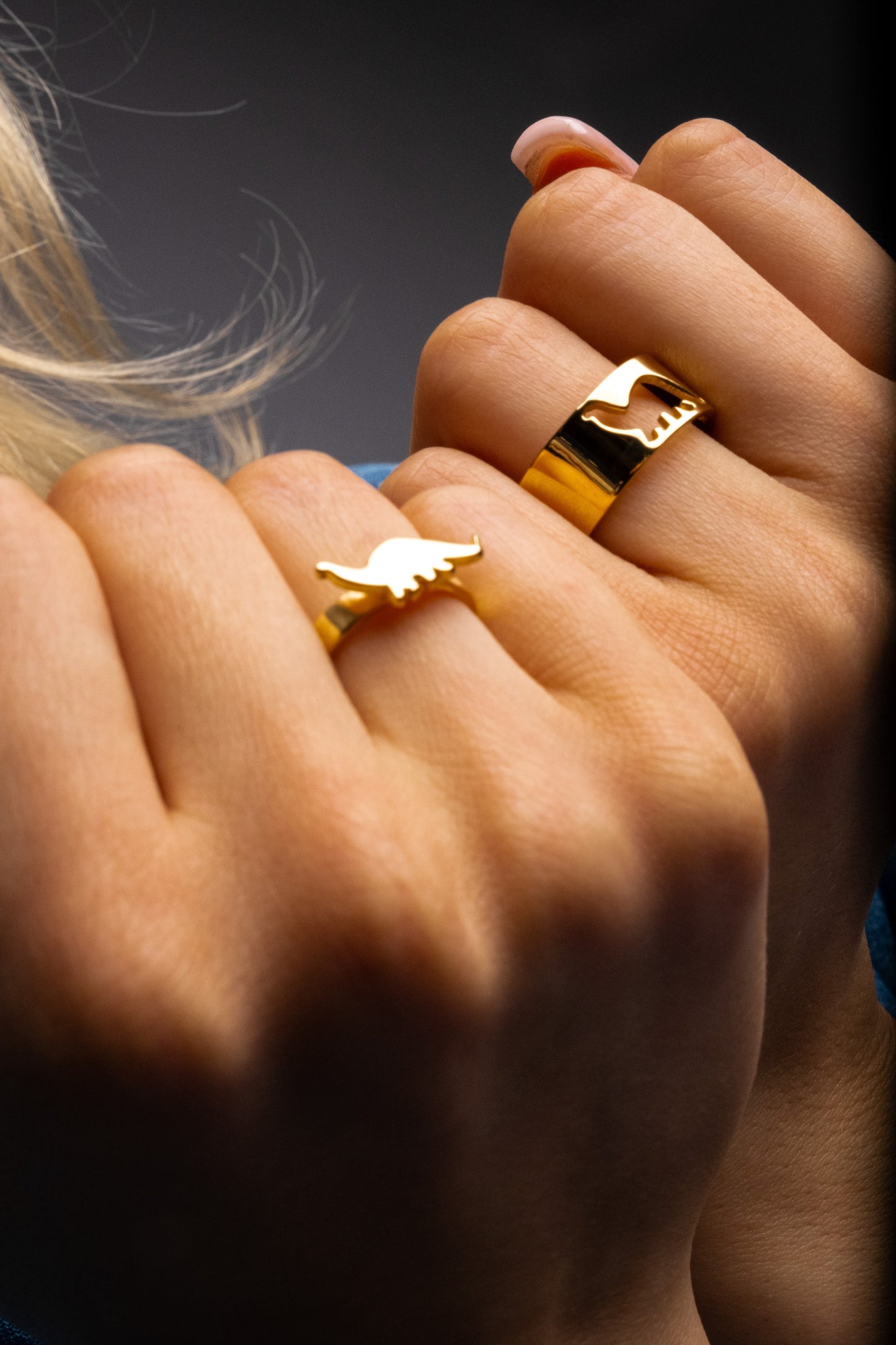 Gold Filled Promise Ring Set