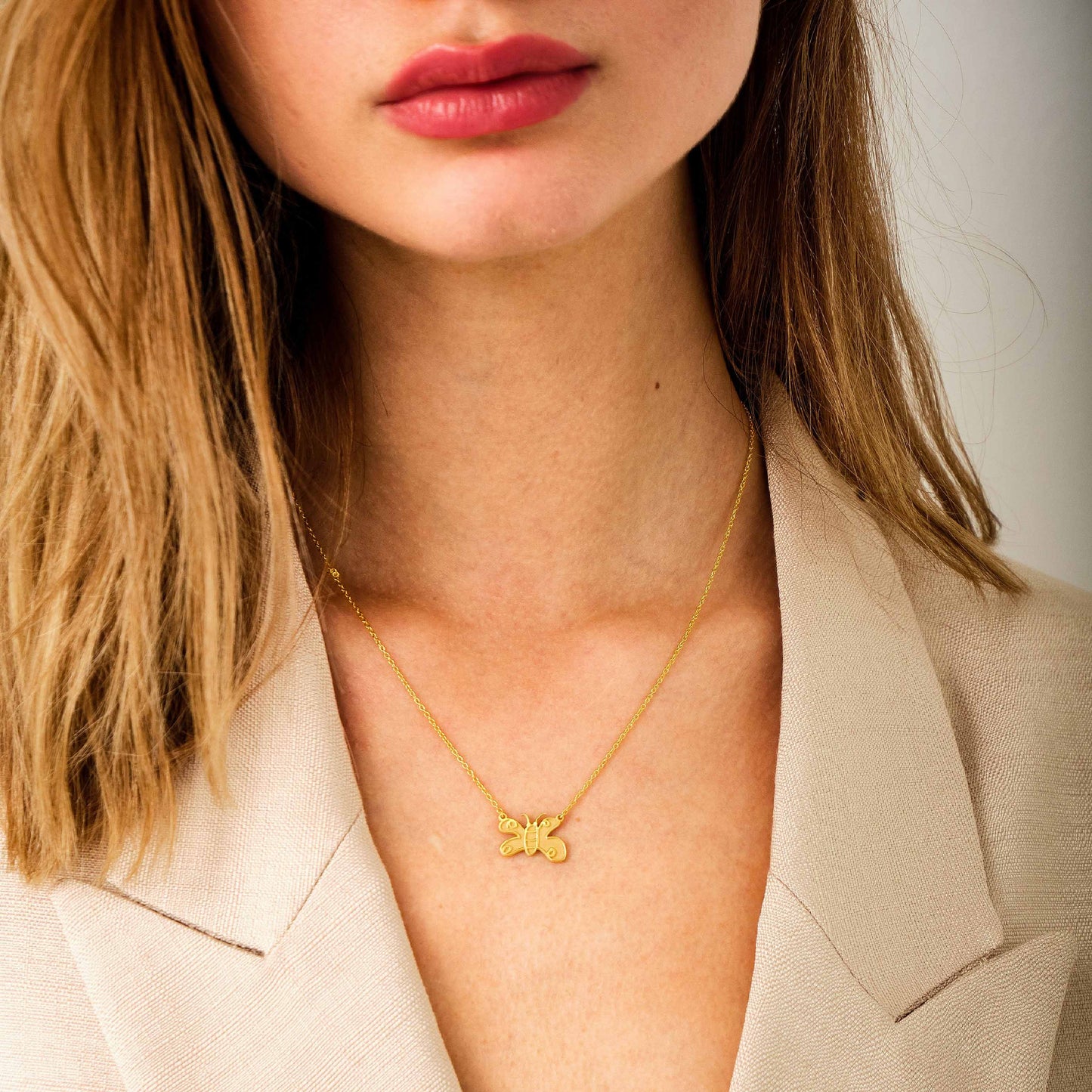 Actual Kids Drawing Necklace and Handwritten Gold Necklace