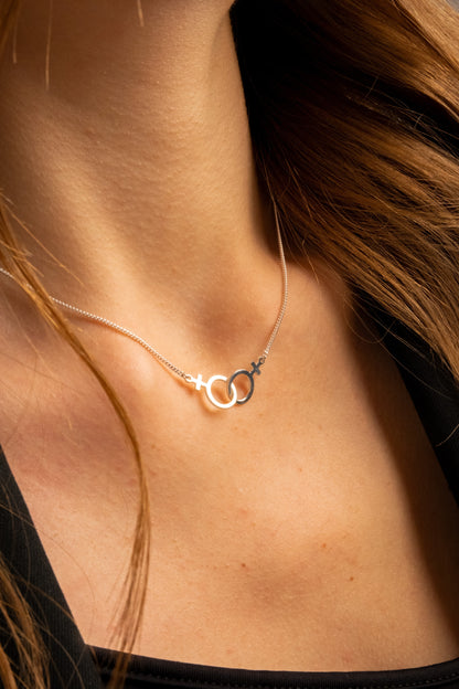 Double Venus Lesbian Pride Necklace