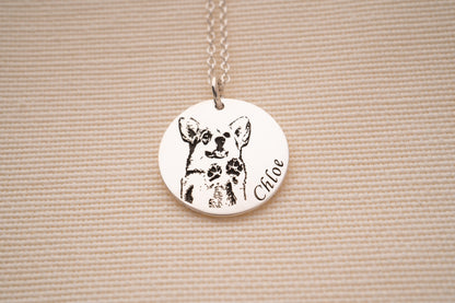 Personalized Gold Cat Necklace for Cat Mom