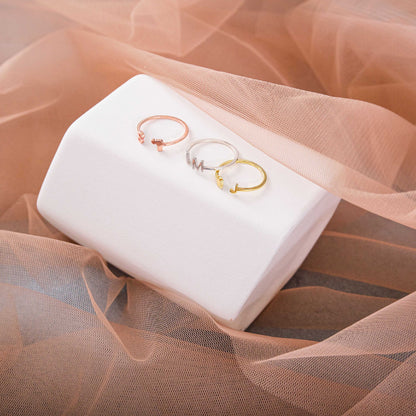 Cat Dog All Animals Pet Ring and Initial