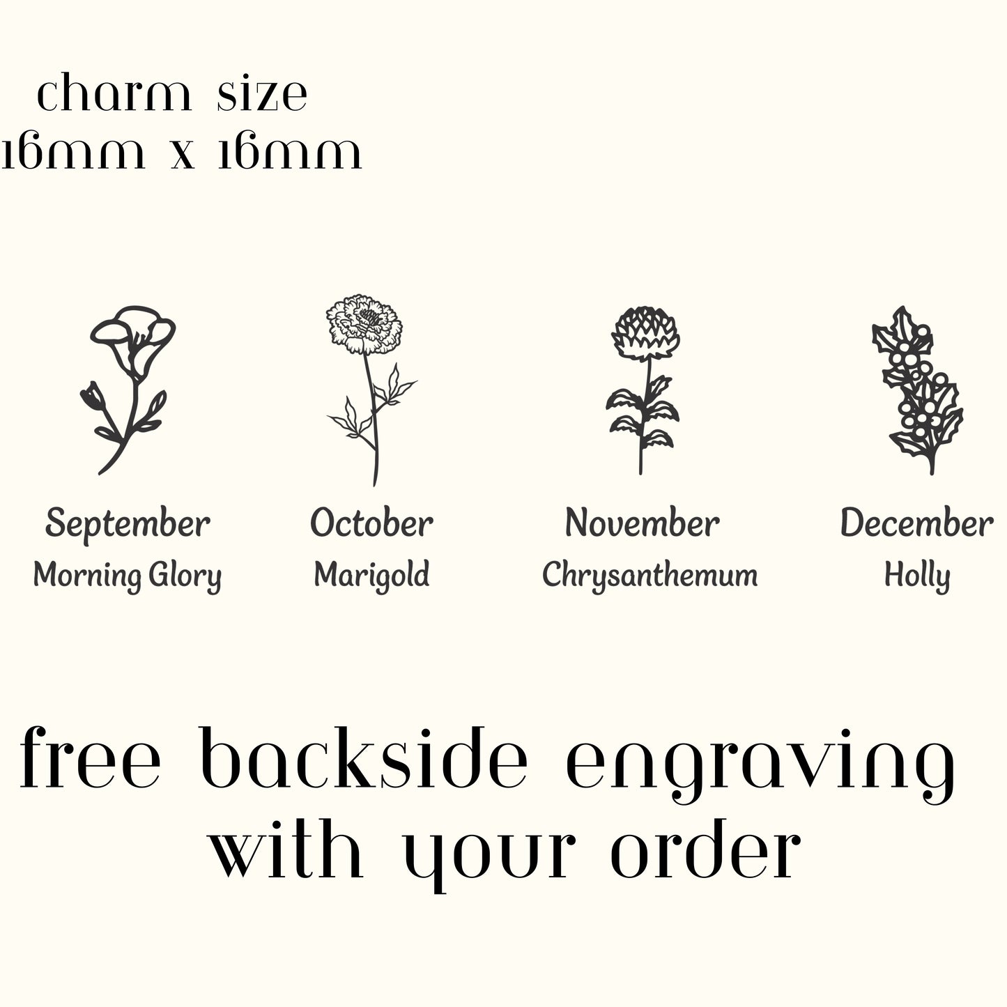 Birth Flower Jewelry