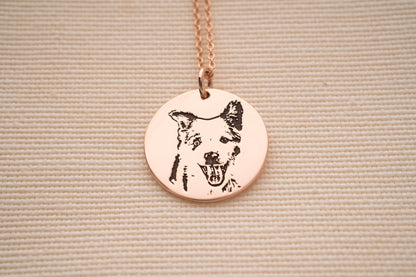 Personalized Gold Cat Necklace for Cat Mom