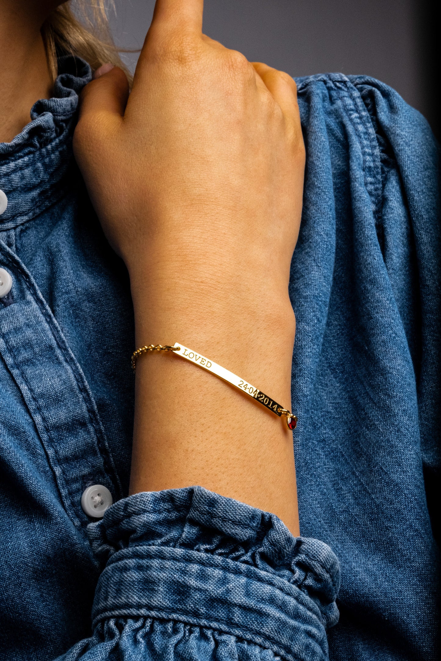 Personalized Birthstone and Coordinate Bracelet for Sisters