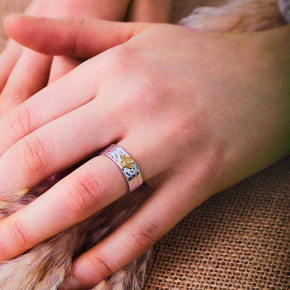 Thin Bee Ring Jewelry for Women Mixed Metal