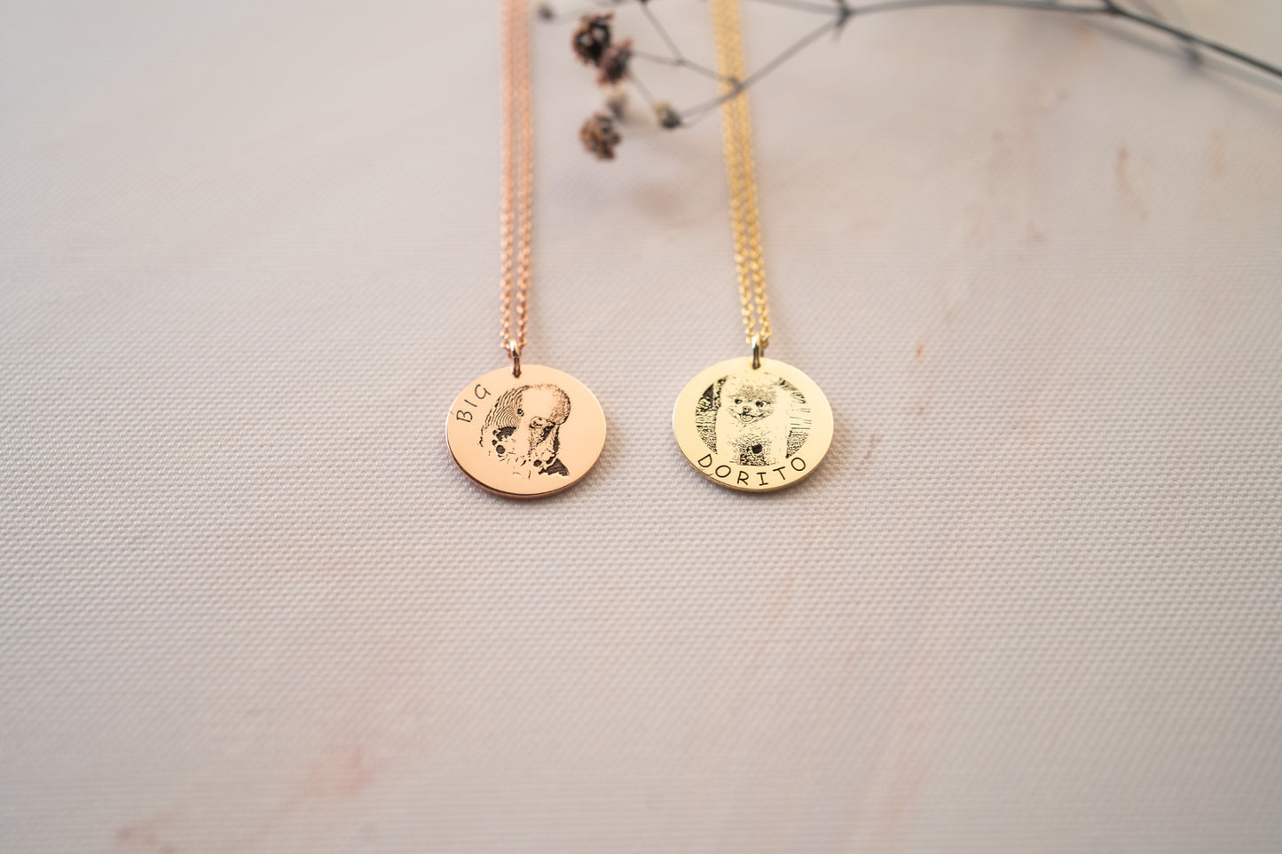 Personalized Gold Cat Necklace for Cat Mom