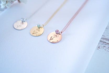 Birth Flower Jewelry