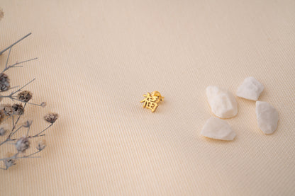 Delicate Gold Initial Earrings and Alphabet Letter Studs