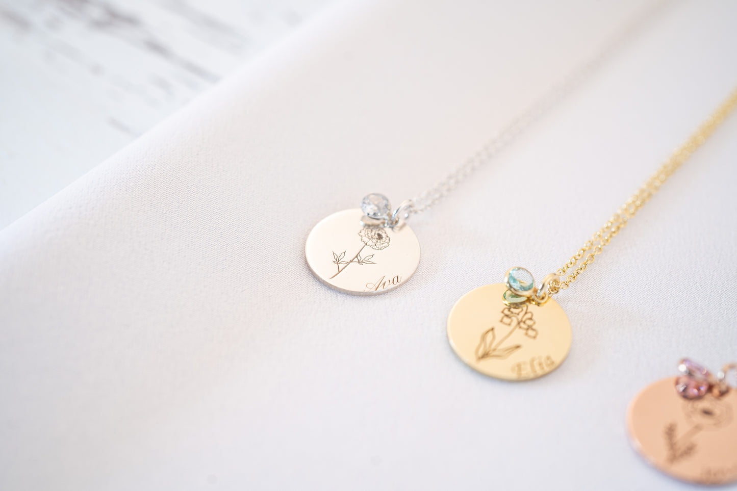 Birth Flower Jewelry