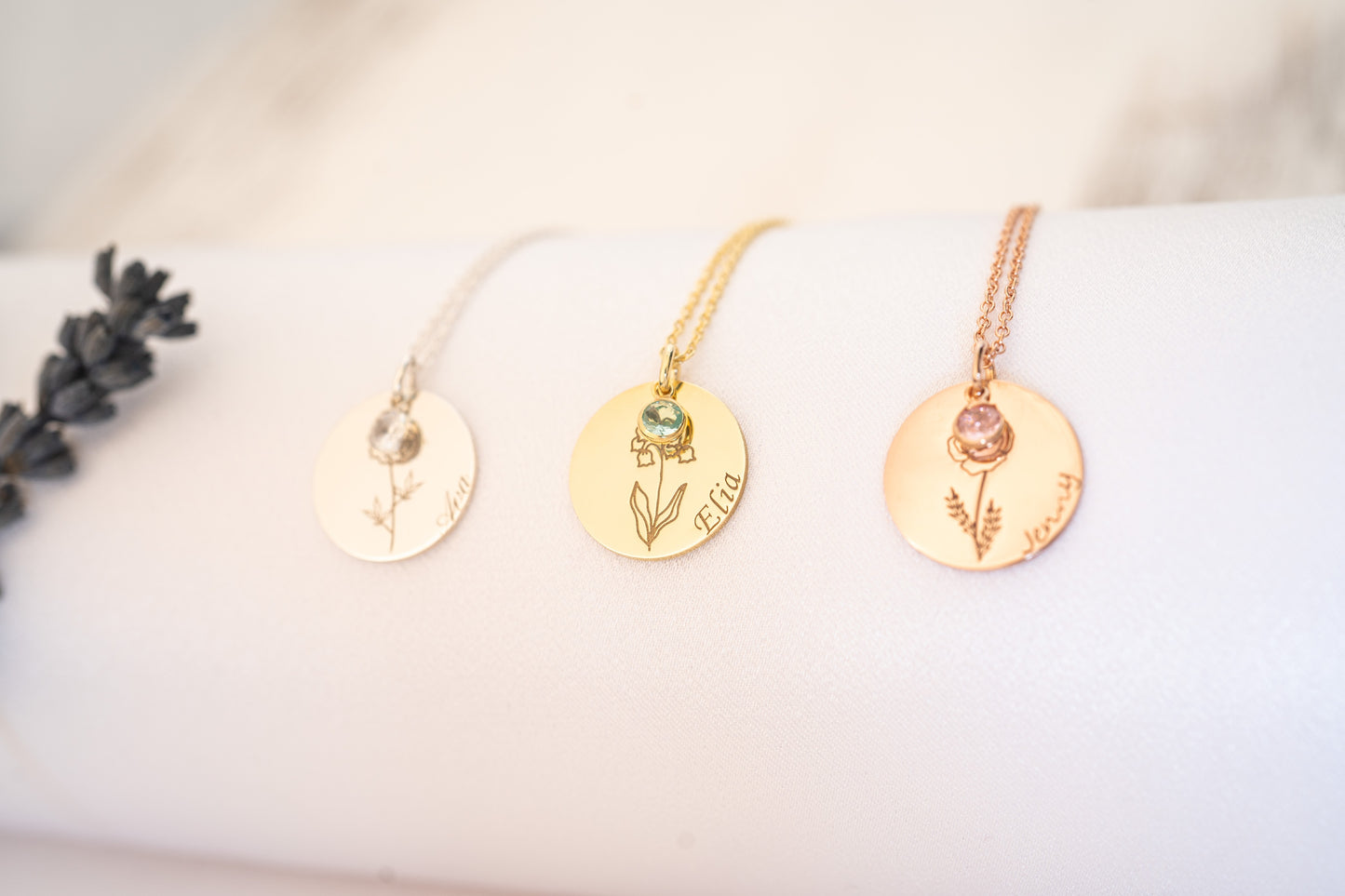 Birth Flower Jewelry