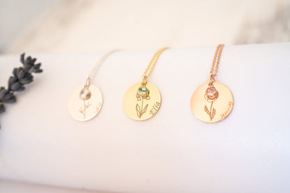 Birth Flower Jewelry