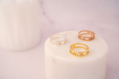 Roman Numeral Ring