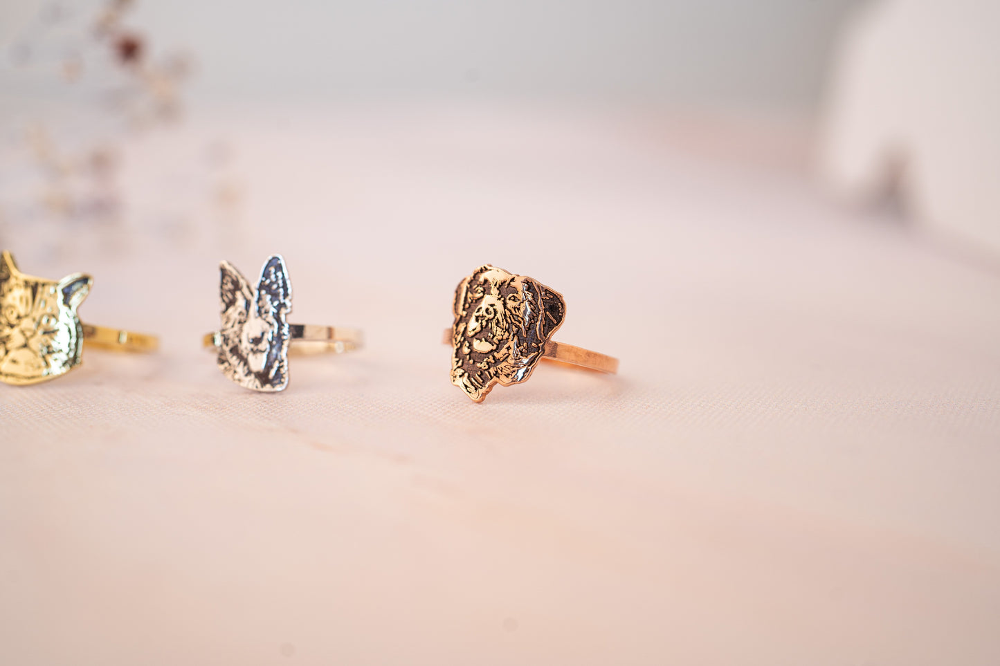 Personalized Pet Ring Portrait for Cat
