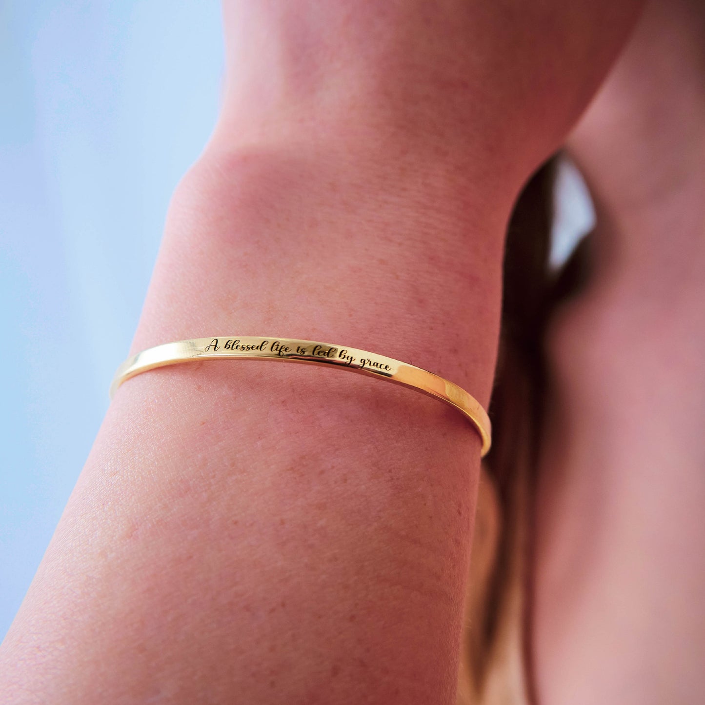 Custom Gold Friendship Bracelet Engraved Personalized Name