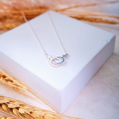 14k Dainty Thin Gold Filled Lesbian Necklace