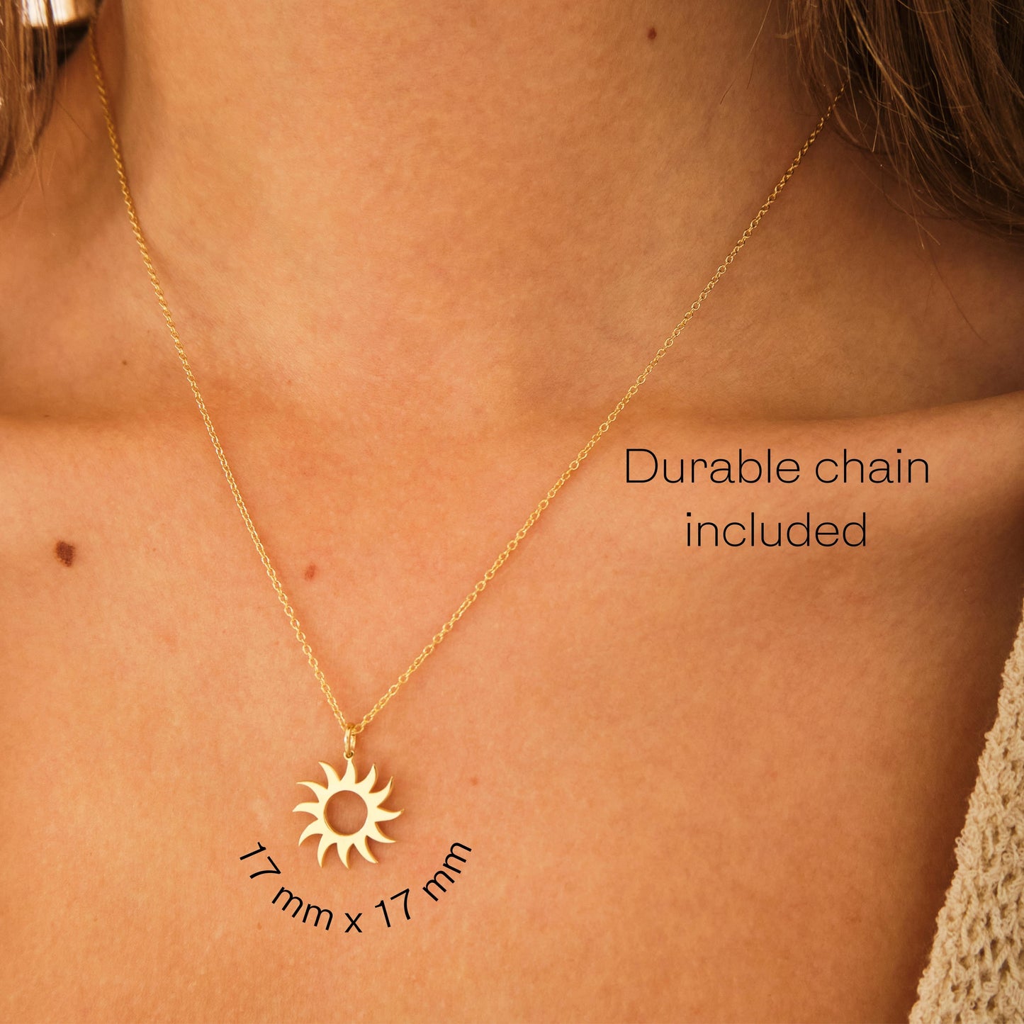 You Are My Sunshine Necklace and Gold Sun
