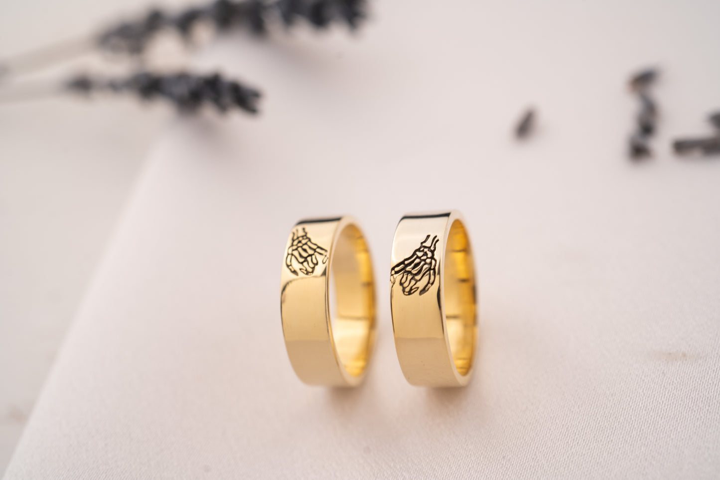 Pinky Promise Matching Gold and Silver Rings