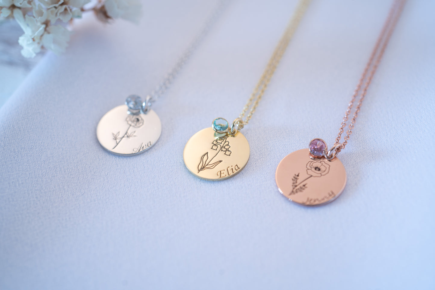 Birth Flower Jewelry
