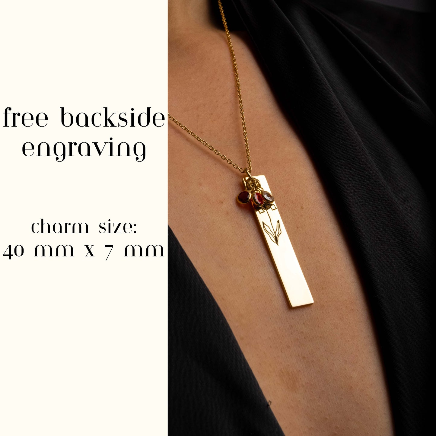 Birthstone Flower Necklace