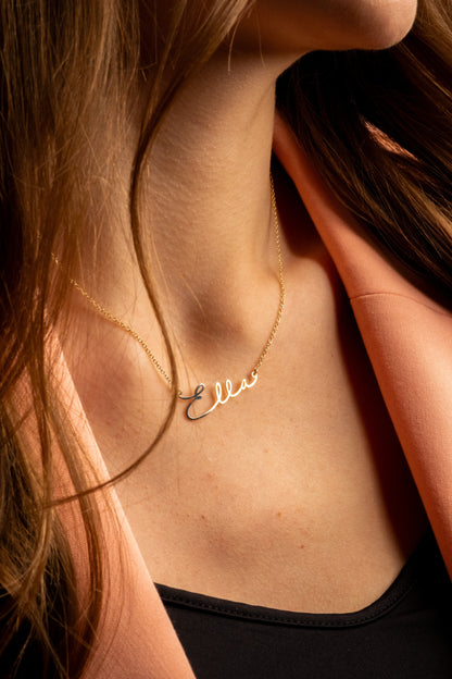 Personalized Mini Baby Name Necklace