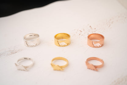 Gold Filled Promise Ring Set