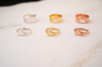 Gold Filled Promise Ring Set