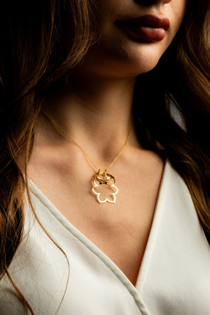 Ring Holder Necklace and Minimalist Wedding Ring Protector