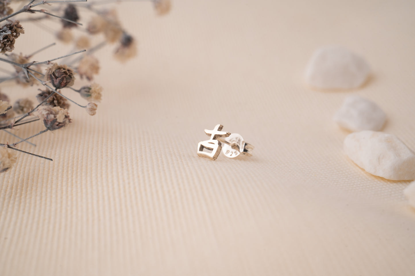 Delicate Gold Initial Earrings and Alphabet Letter Studs