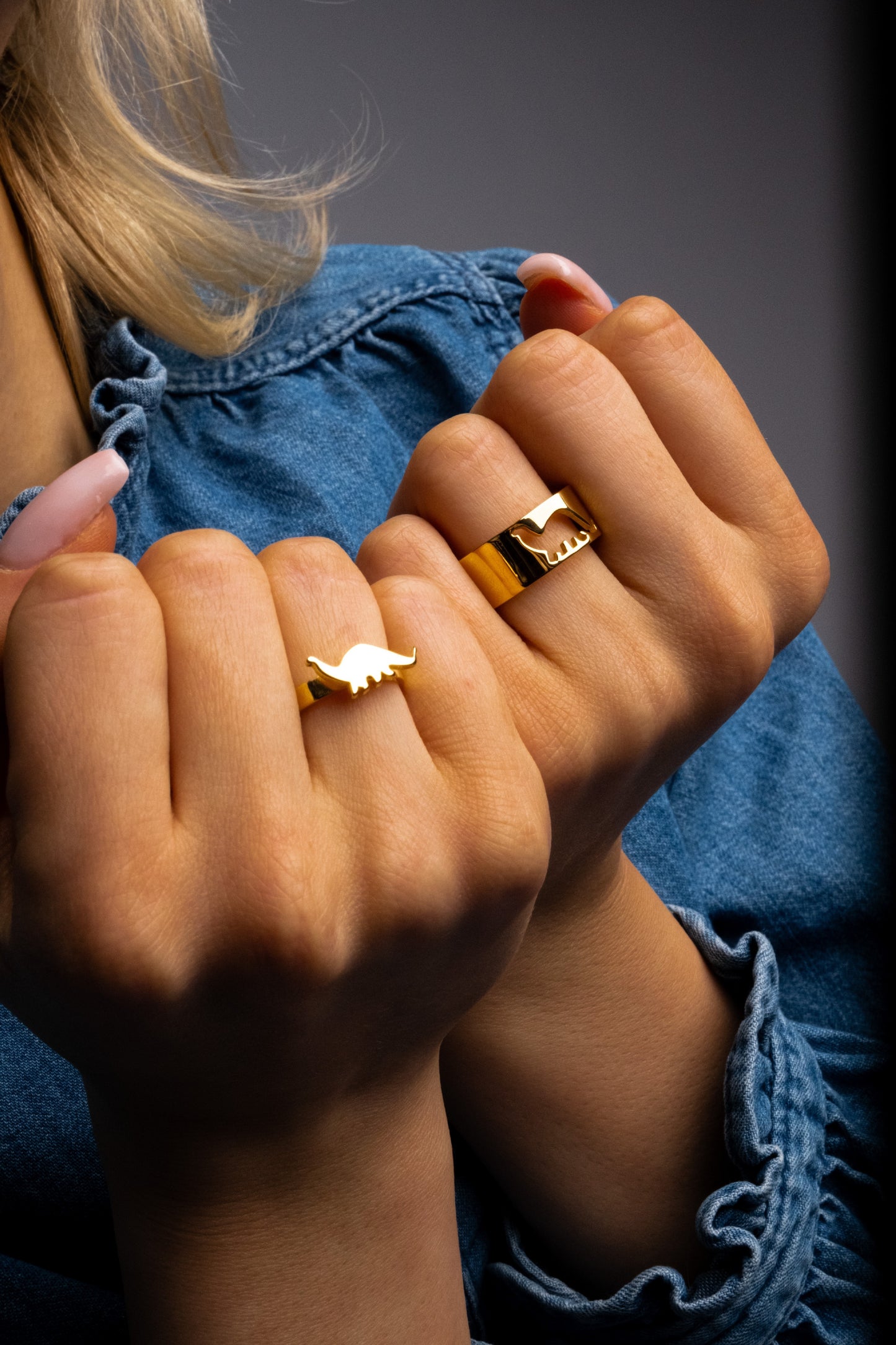 Gold Filled Promise Ring Set