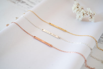 Personalized Silver Charm Bracelet