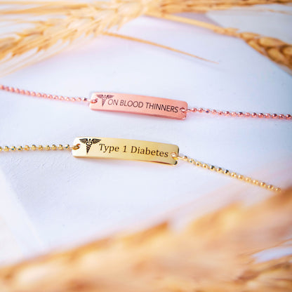 Medical ID Alert Autism Acceptance Bracelet