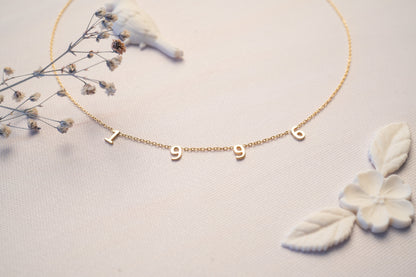 Personalized Gold Letter Initial Necklace for Mom