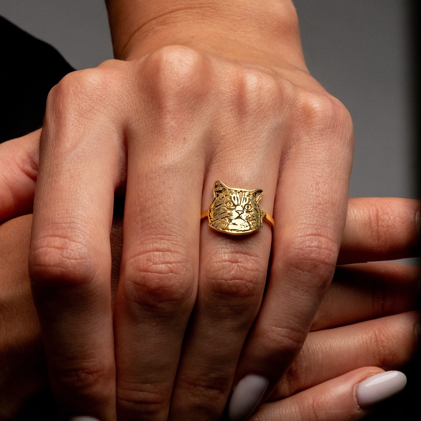 Personalized Pet Ring Portrait for Cat