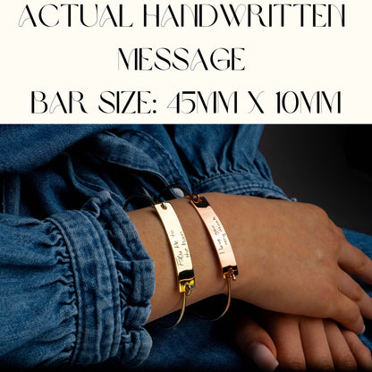 Personalized Handwriting Memorial Bracelet