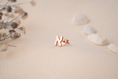 Delicate Gold Initial Earrings and Alphabet Letter Studs