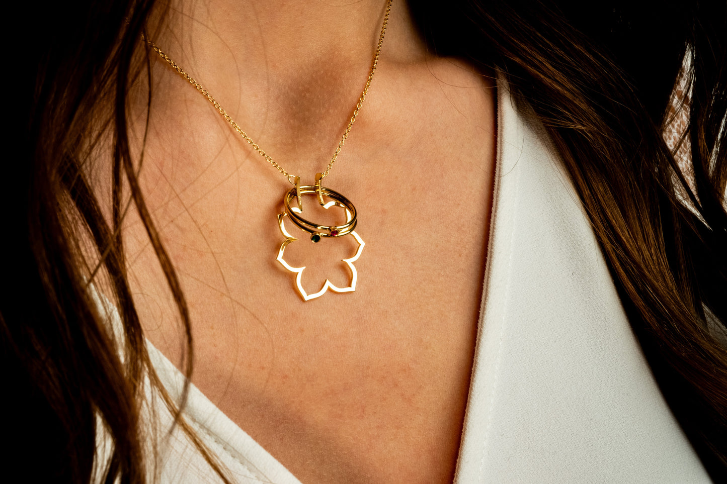 Ring Holder Necklace and Minimalist Wedding Ring Protector