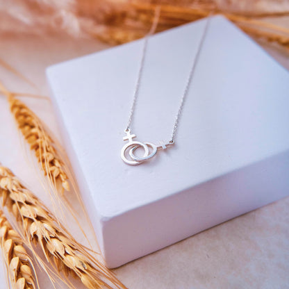 14k Dainty Thin Gold Filled Lesbian Necklace