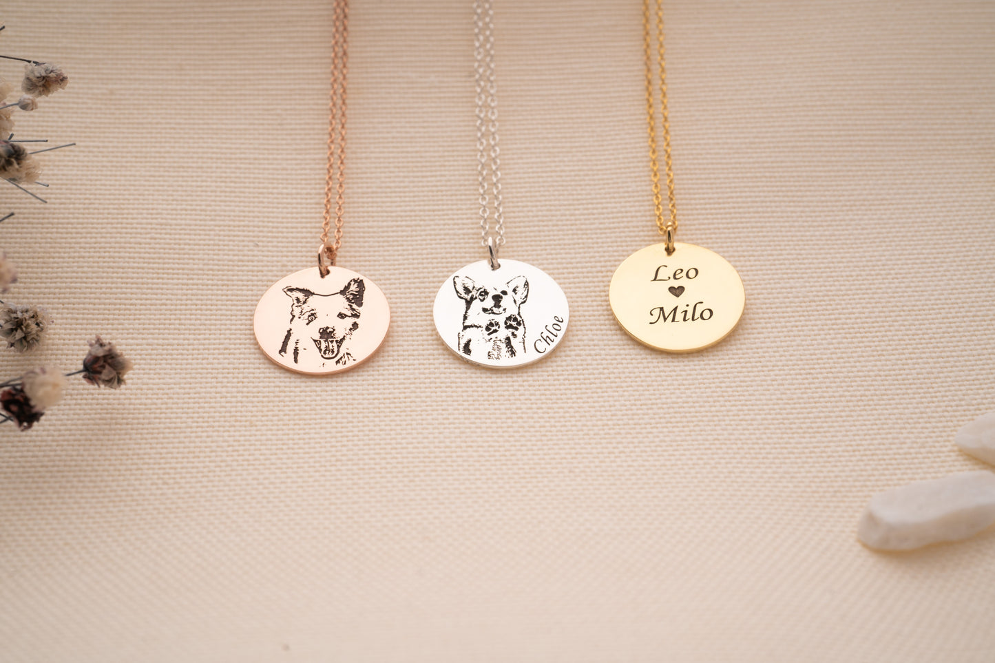 Personalized Gold Cat Necklace for Cat Mom